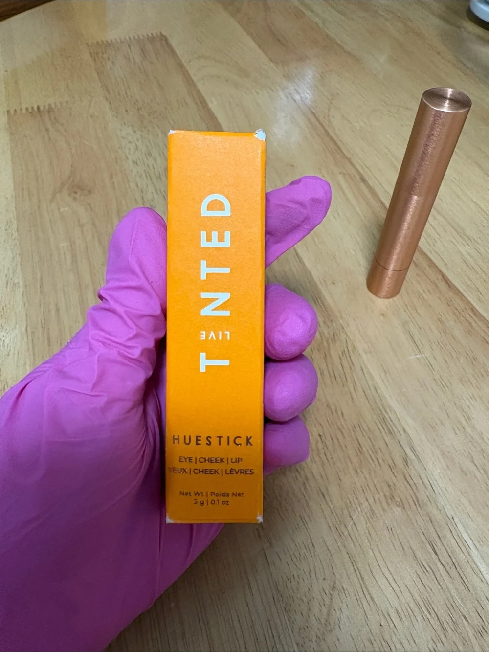 Live Tinted Huestick (eye, cheek, lip) in shade TRUE (dusty rose) 0.1oz,